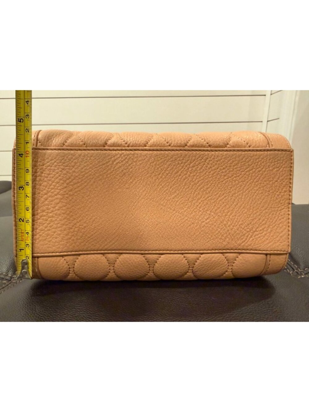 Vera Bradley Mini Stella Quilted Satchel Tan Brown Handbag - Picture 12 of 13
